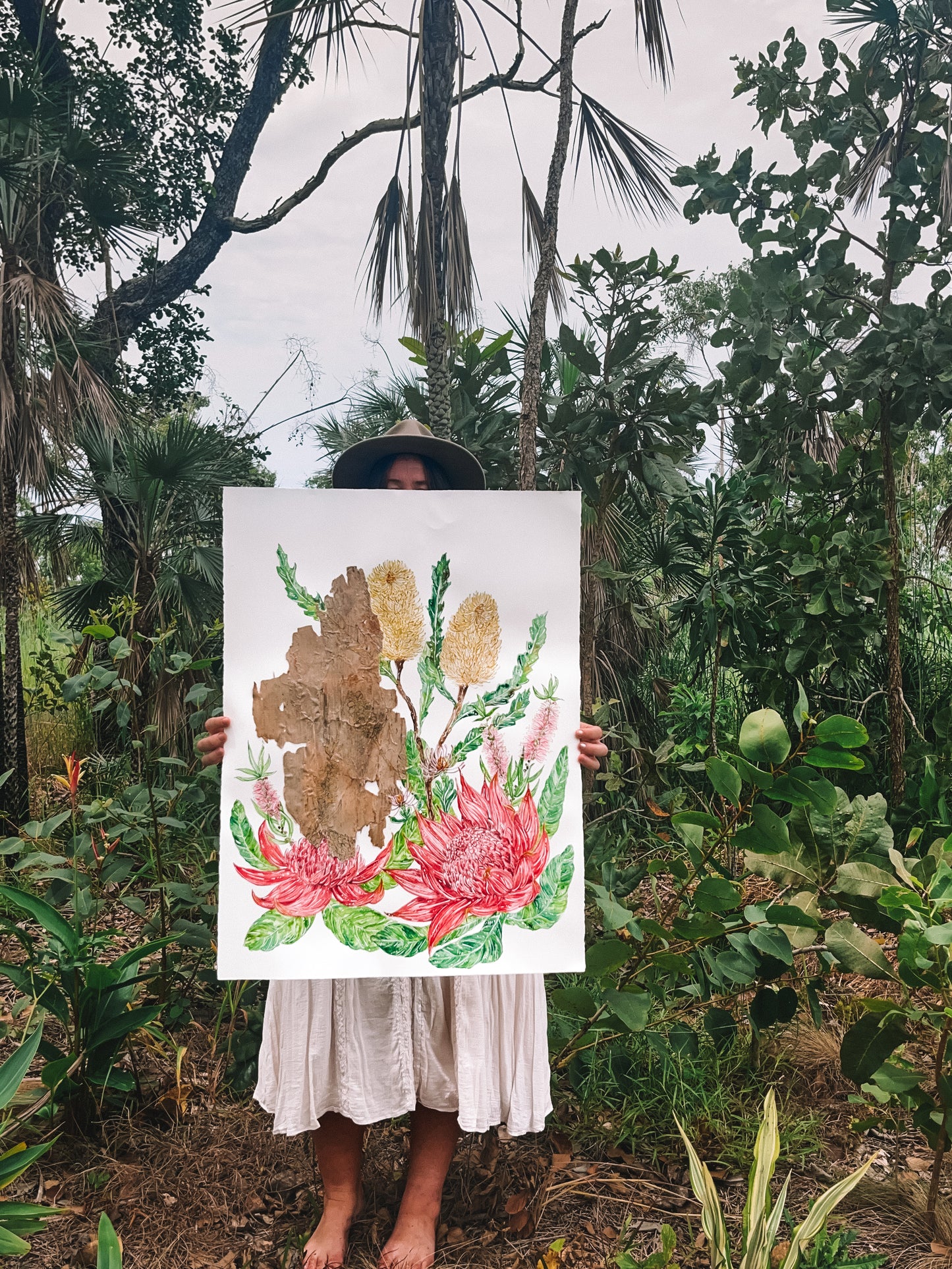 ‘Love Story’ on Australian Paperbark