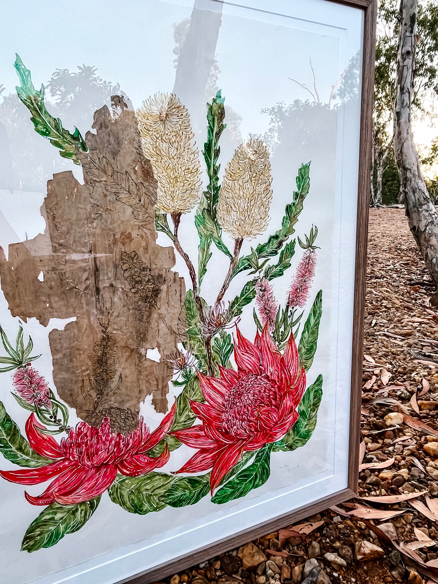 ‘Love Story’ on Australian Paperbark