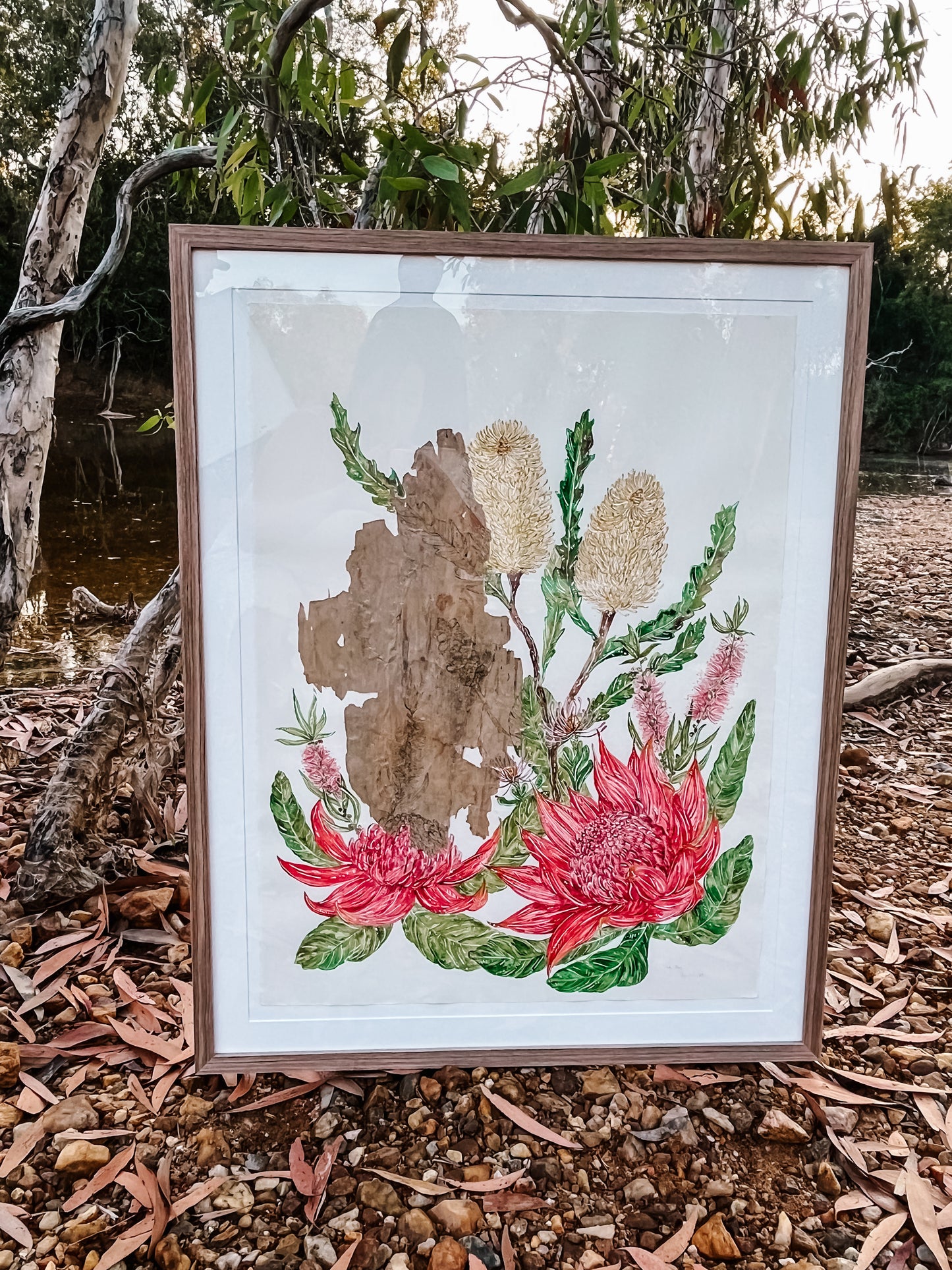 ‘Love Story’ on Australian Paperbark