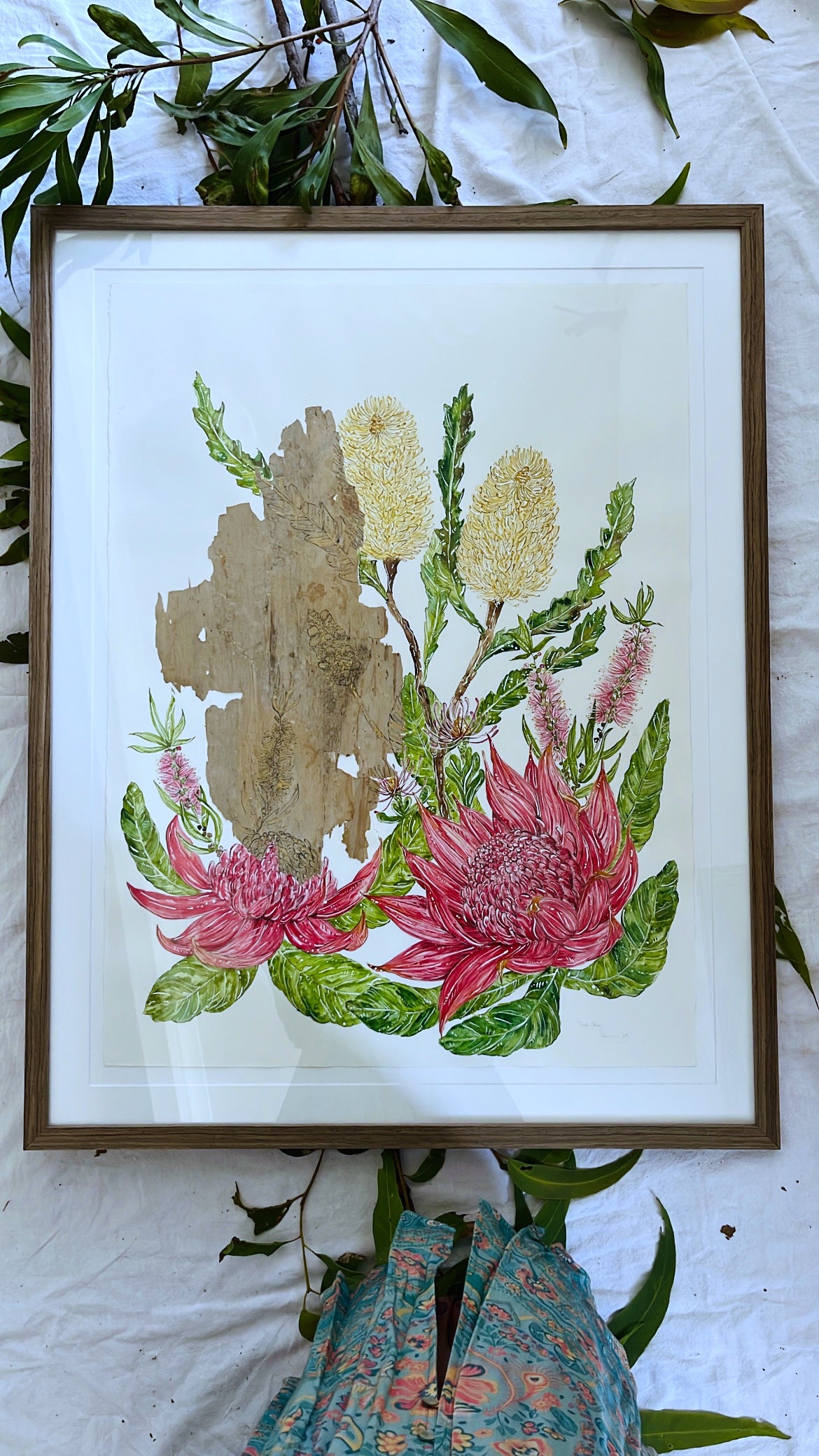 ‘Love Story’ on Australian Paperbark