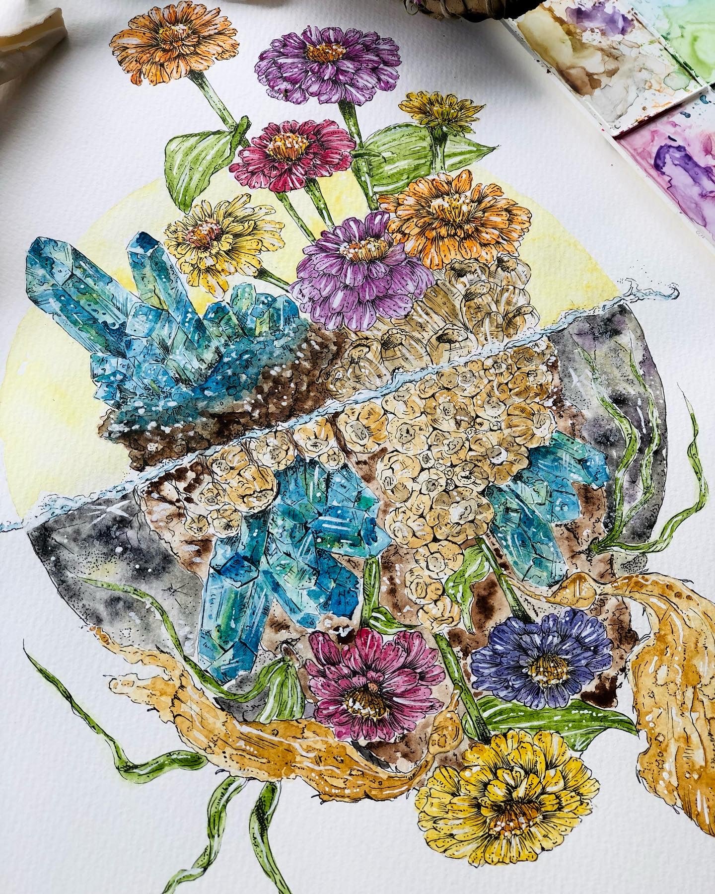 As Above, So Below | Watercolour Art Print