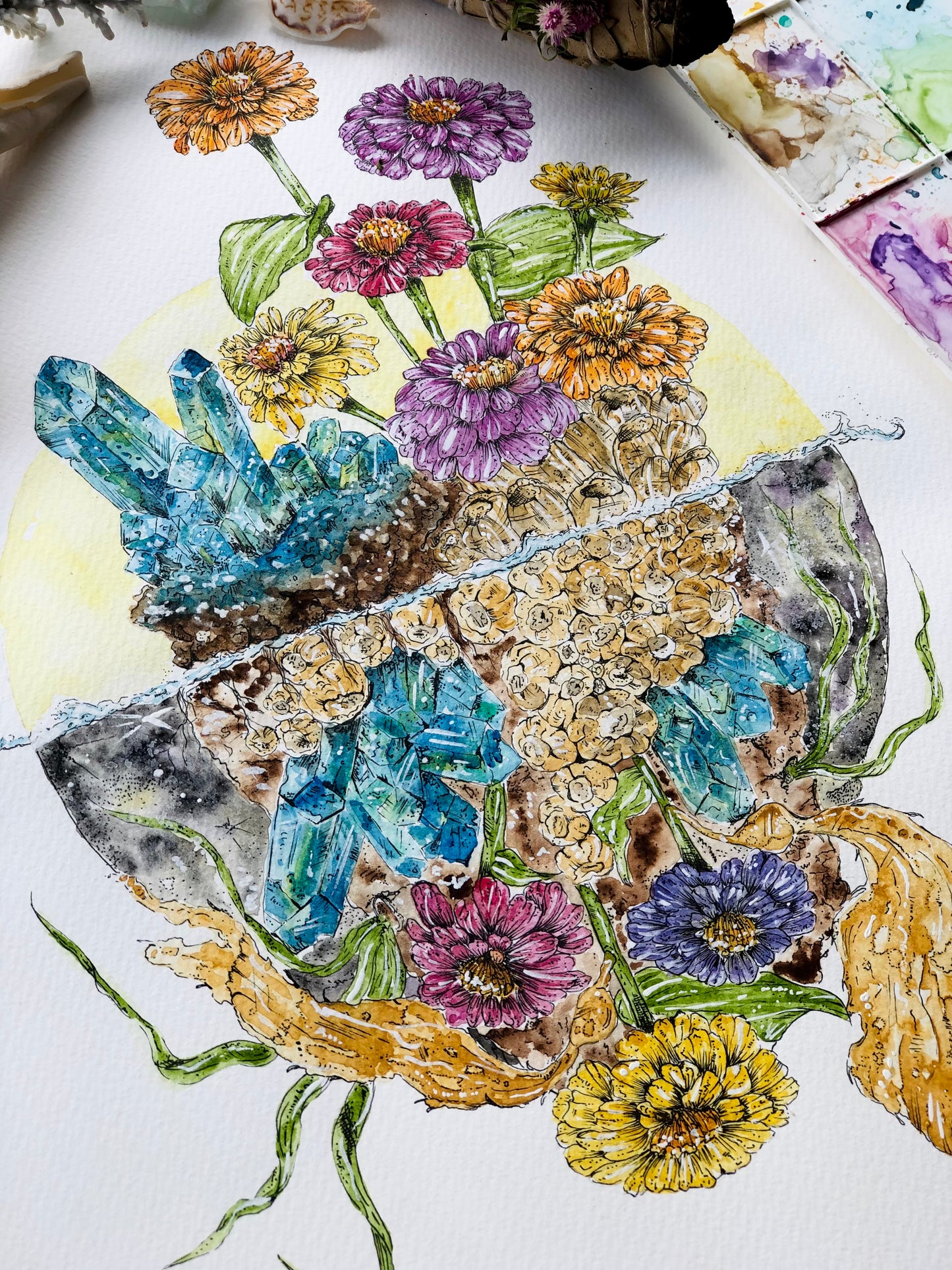 As Above, So Below | Watercolour Art Print