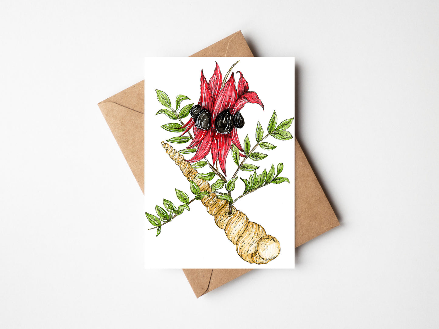 Sturt's Desert Pea Greeting Card