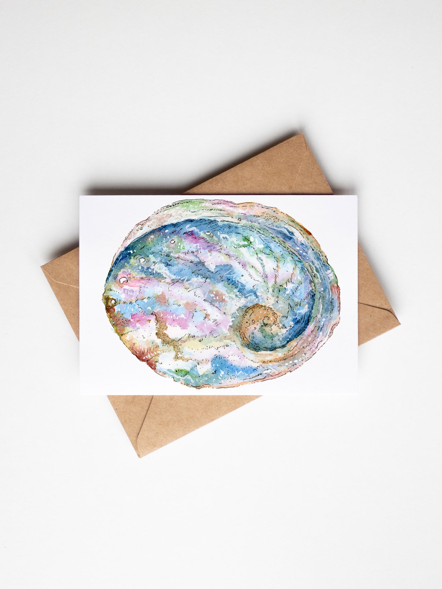 Abalone Shell Greeting Card